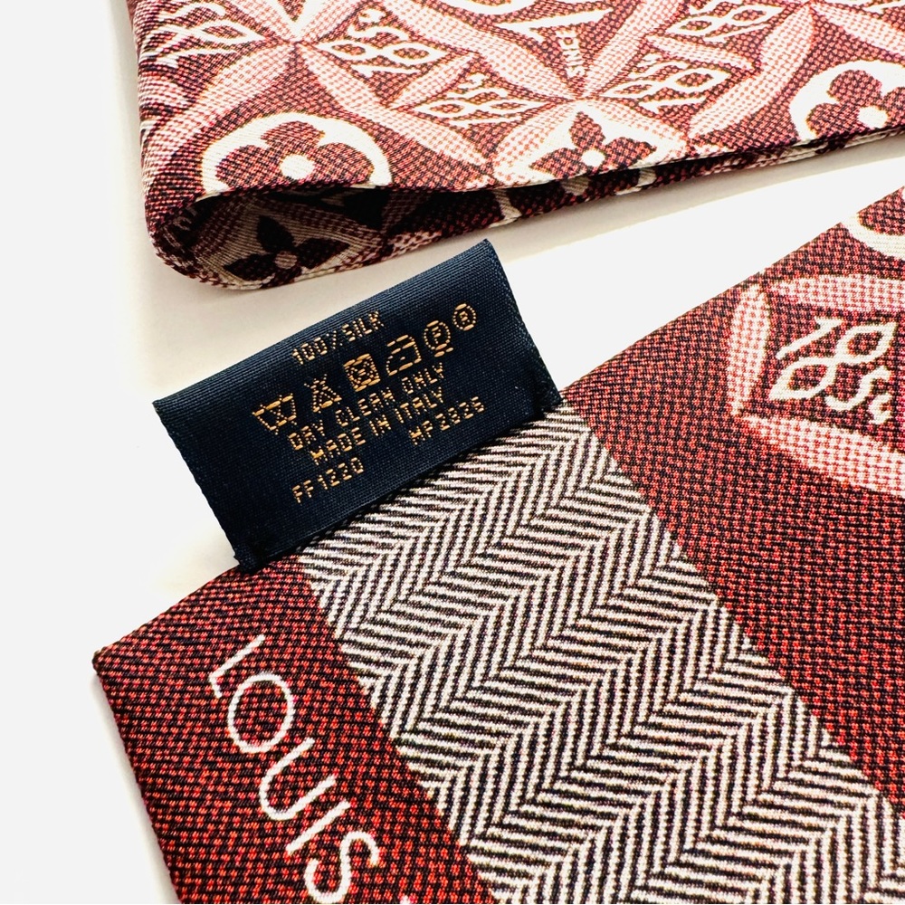 Louis Vuitton Silk Motif Since 1854 Bandeau Scarf NWOT - Picture 5 of 9